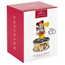 Hallmark Disney 100 Years Of Wonder Director Mickey Mouse Ornament With Light And Sound -Hallmark Store Mickey in Director Chair Keepsake Ornament 2999QXD6727 04