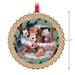 Hallmark Disney Mickey's Christmas Carol 40th Anniversary Papercraft Ornament -Hallmark Store Mickeys Christmas Carol Characters Keepsake Ornament 1999QXD6669 03