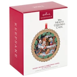 Hallmark Disney Mickey's Christmas Carol 40th Anniversary Papercraft Ornament -Hallmark Store Mickeys Christmas Carol Characters Keepsake Ornament 1999QXD6669 04