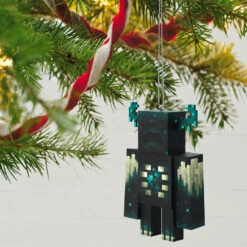 Hallmark Minecraft Warden Ornament With Light 9 Hallmark Minecraft Warden Ornament With Light -Hallmark Store Minecraft Warden Keepsake Ornament 1999QXI6347 02