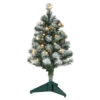 Hallmark Mini Flocked Pre-Lit Christmas Tree, 18.75" 1 Hallmark Mini Flocked Pre-Lit Christmas Tree, 18.75" -Hallmark Store Miniature Flocked PreLit Keepsake Christmas Tree 2999QSB6339 01