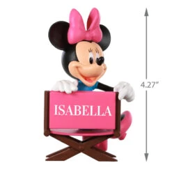 Hallmark Disney Minnie Mouse In Director's Chair Personalized Ornament -Hallmark Store Minnie Mouse Directors Chair Personalized Ornament 2499QHE1961B1 03