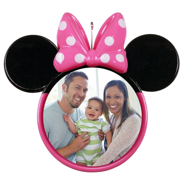 Hallmark Disney Minnie Mouse Ears Silhouette Personalized Photo Ornament 3 Hallmark Disney Minnie Mouse Ears Silhouette Personalized Photo Ornament