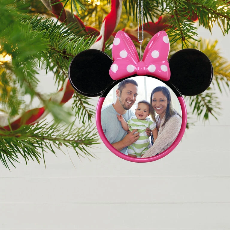 Hallmark Disney Minnie Mouse Ears Silhouette Personalized Photo Ornament 4 Hallmark Disney Minnie Mouse Ears Silhouette Personalized Photo Ornament - Image 2