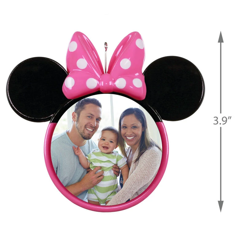 Hallmark Disney Minnie Mouse Ears Silhouette Personalized Photo Ornament 5 Hallmark Disney Minnie Mouse Ears Silhouette Personalized Photo Ornament - Image 3