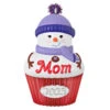 Hallmark Mom Cupcake 2023 Ornament 2 Hallmark Mom Cupcake 2023 Ornament -Hallmark Store Mom Snowman Cupcake 2023 Keepsake Ornament 1399QGO2529 01
