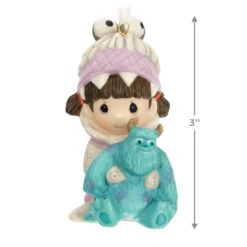 Hallmark Disney/Pixar Precious Moments Monsters, Inc. Boo And Sulley Porcelain Ornament -Hallmark Store Monsters Inc. Boo and Sulley Keepsake Ornament 3999QXD6629 03