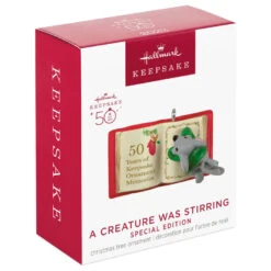 Hallmark Mini A Creature Was Stirring Special Edition Ornament 12 Hallmark Mini A Creature Was Stirring Special Edition Ornament -Hallmark Store Mouse on Storybook Keepsake Ornament 1099QGO2787 04