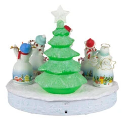 Hallmark Snowtop Lodge Christmas Concert Tabletop Decoration With Light And Sound -Hallmark Store Musical Snowmen Ornaments Keepsake Decoration 1QFM3929 06