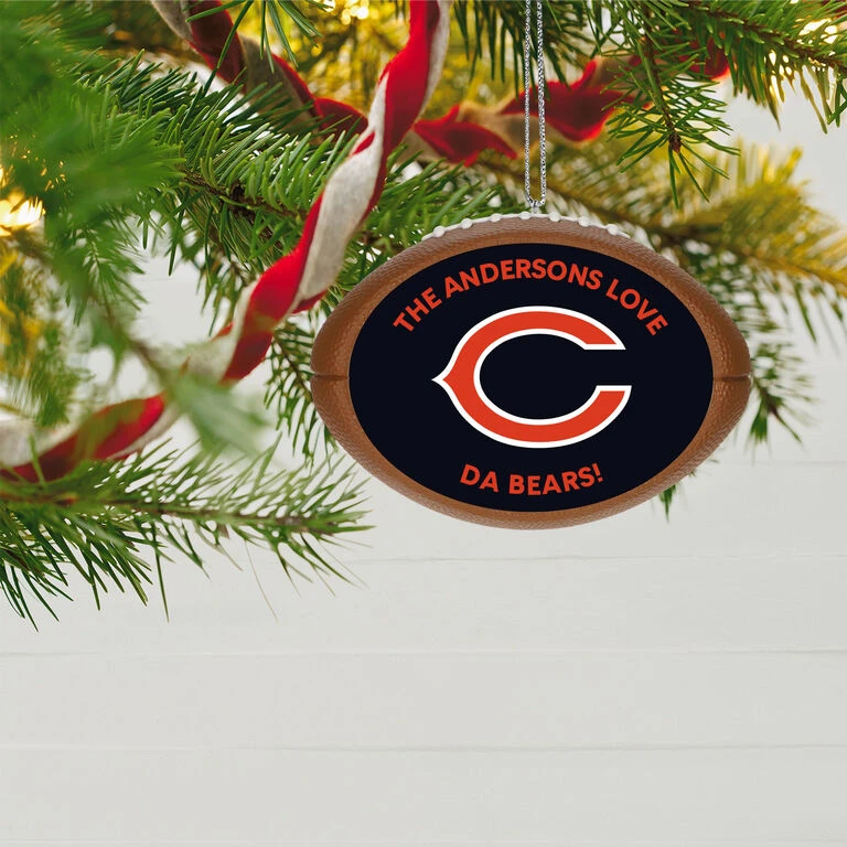 Hallmark NFL Football Chicago Bears Text Personalized Ornament 4 Hallmark NFL Football Chicago Bears Text Personalized Ornament - Image 2