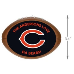 Hallmark NFL Football Chicago Bears Text Personalized Ornament 11 Hallmark NFL Football Chicago Bears Text Personalized Ornament -Hallmark Store NFL Football Chicago Bears Text Personalized Ornament 2499QHE1985B6 03