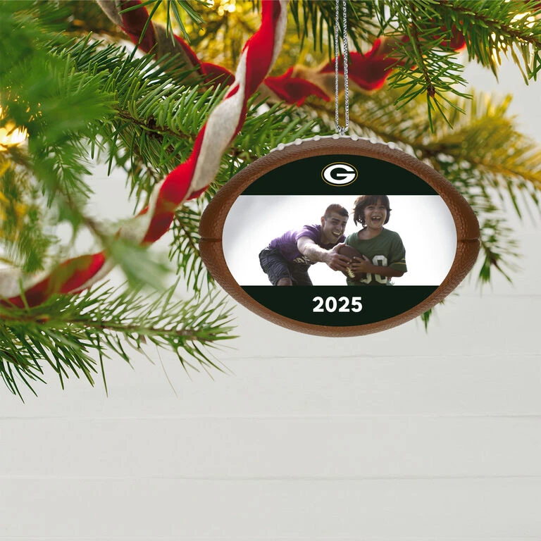 Hallmark NFL Football Green Bay Packers Text And Photo Personalized Ornament 4 Hallmark NFL Football Green Bay Packers Text And Photo Personalized Ornament - Image 2