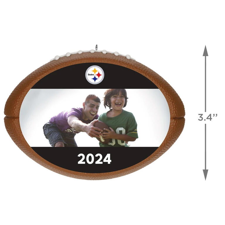 Hallmark NFL Football Pittsburgh Steelers Text And Photo Personalized Ornament 5 Hallmark NFL Football Pittsburgh Steelers Text And Photo Personalized Ornament - Image 3