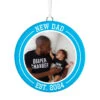 Hallmark New Dad Personalized Text And Photo Ceramic Ornament -Hallmark Store New Dad Personalized Round Ceramic Ornament 1999QHE1711B28 01