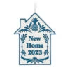 Hallmark New Home 2023 Porcelain Ornament -Hallmark Store New Home Blue and White House Keepsake Ornament 1799QHX3039 01