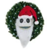Hallmark Disney Tim Burton's The Nightmare Before Christmas Jack Skellington Wreath With Light, Sound And Motion, 24" -Hallmark Store Nightmare Before Christmas Jack Skellington Talking Wreath 1QFM3343 01