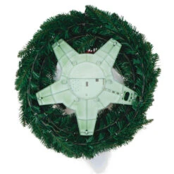 Hallmark Disney Tim Burton's The Nightmare Before Christmas Jack Skellington Wreath With Light, Sound And Motion, 24" -Hallmark Store Nightmare Before Christmas Jack Skellington Talking Wreath 1QFM3343 06