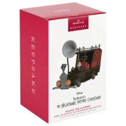 Hallmark Disney Tim Burton's The Nightmare Before Christmas Sound The Alarms! Ornament With Sound -Hallmark Store Nightmare Before Christmas Mayors Car Keepsake Ornament 2699QXD6649 04