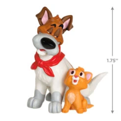 Hallmark Disney Oliver And Company 35th Anniversary Oliver And Dodger Ornament -Hallmark Store Oliver and Company Dog and Cat Keepsake Ornament 1899QXD6559 03