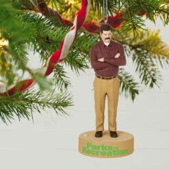 Hallmark Parks And Recreation Ron Swanson Ornament With Sound 9 Hallmark Parks And Recreation Ron Swanson Ornament With Sound -Hallmark Store Parks and Rec Ron Swanson Keepsake Ornament 2199QXI7277 02