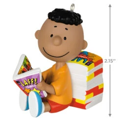 Hallmark The Peanuts® Gang Franklin Ornament -Hallmark Store Peanuts Franklin Reading Comics Keepsake Ornament 1899QXE3289 03
