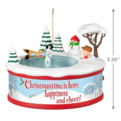 Hallmark The Peanuts® Gang Christmastime Is Here Musical Ornament With Motion -Hallmark Store Peanuts Gang Ice Skating Keepsake Ornament 3999QXI7037 03