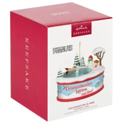 Hallmark The Peanuts® Gang Christmastime Is Here Musical Ornament With Motion -Hallmark Store Peanuts Gang Ice Skating Keepsake Ornament 3999QXI7037 04