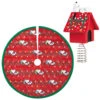 Hallmark Mini The Peanuts® Gang Snoopy Christmas Tree Topper And Tree Skirt, Set Of 2 -Hallmark Store Peanuts Snoopy Mini Keepsake Tree Skirt and Topper 2599QSB6249 01
