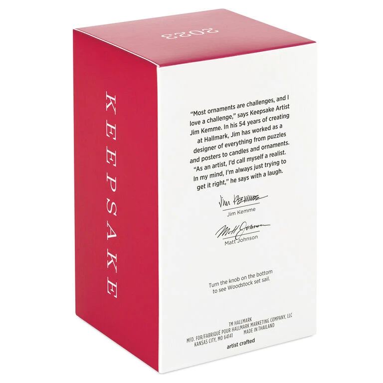 Hallmark The Peanuts® Gang Windward Woodstock Ornament 7 Hallmark The Peanuts® Gang Windward Woodstock Ornament - Image 5