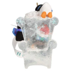 Hallmark Long Letter To Santa Penguin Ornament -Hallmark Store Penguins in Ice Chair Keepsake Ornament 1899QGO2959 06