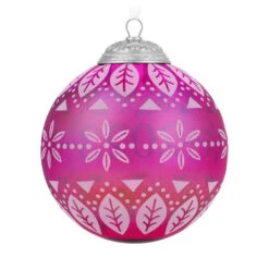 Hallmark Christmas Commemorative 2023 Glass Ball Ornament 13 Hallmark Christmas Commemorative 2023 Glass Ball Ornament -Hallmark Store Pink Glass Ball 2023 Keepsake Ornament 2299QXR8127 06