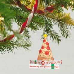 Hallmark O Pizza Tree Ornament 9 Hallmark O Pizza Tree Ornament -Hallmark Store Pizza Christmas Tree on Boxes Keepsake Ornament 1799QGO2857 02