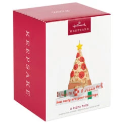 Hallmark O Pizza Tree Ornament 11 Hallmark O Pizza Tree Ornament -Hallmark Store Pizza Christmas Tree on Boxes Keepsake Ornament 1799QGO2857 04