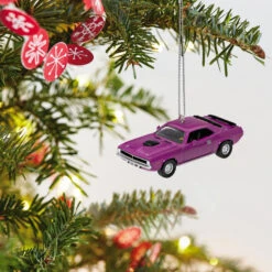 Hallmark Mini Lil' Classic Cars 1970 Plymouth Hemi® 'Cuda 2023 Metal Ornament, 0.58" -Hallmark Store Plymouth Hemi Cuda Car Keepsake Ornament 1299QXM9157 02