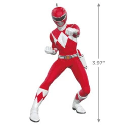 Hallmark Hasbro® Power Rangers® Red Ranger Ornament -Hallmark Store Power Rangers Red Ranger Keepsake Ornament 1899QXI7197 03