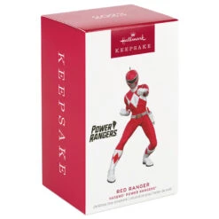 Hallmark Hasbro® Power Rangers® Red Ranger Ornament -Hallmark Store Power Rangers Red Ranger Keepsake Ornament 1899QXI7197 04