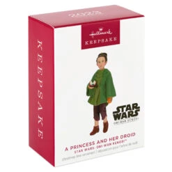 Hallmark Star Wars: Obi-Wan Kenobi™ A Princess And Her Droid Ornament -Hallmark Store Princess Leia Girl and Droid Lola Keepsake Ornament 2199QXE3297 04