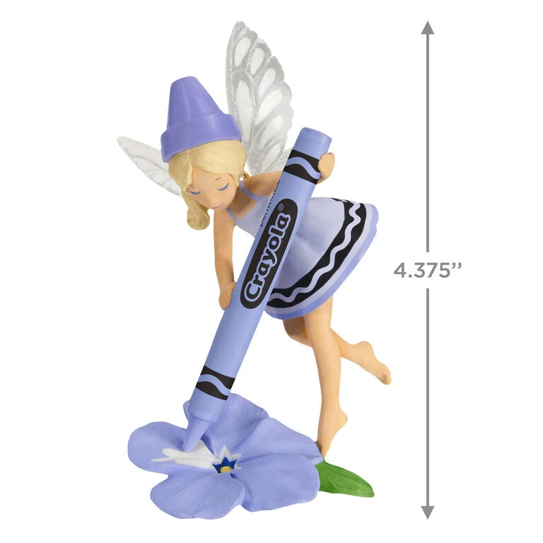 Hallmark Crayola® Periwinkle Fairy Ornament 5 Hallmark Crayola® Periwinkle Fairy Ornament - Image 3
