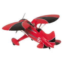 Hallmark Sky's The Limit Bulldog Racer Ornament -Hallmark Store Red Black White Airplane Keepsake Ornament 1999QXR8169 06