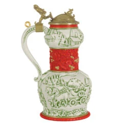 Hallmark Beer Stein Special Edition 2023 Ornament -Hallmark Store Red Green and Gold Beer Stein Keepsake Ornament 1999QGO2807 06