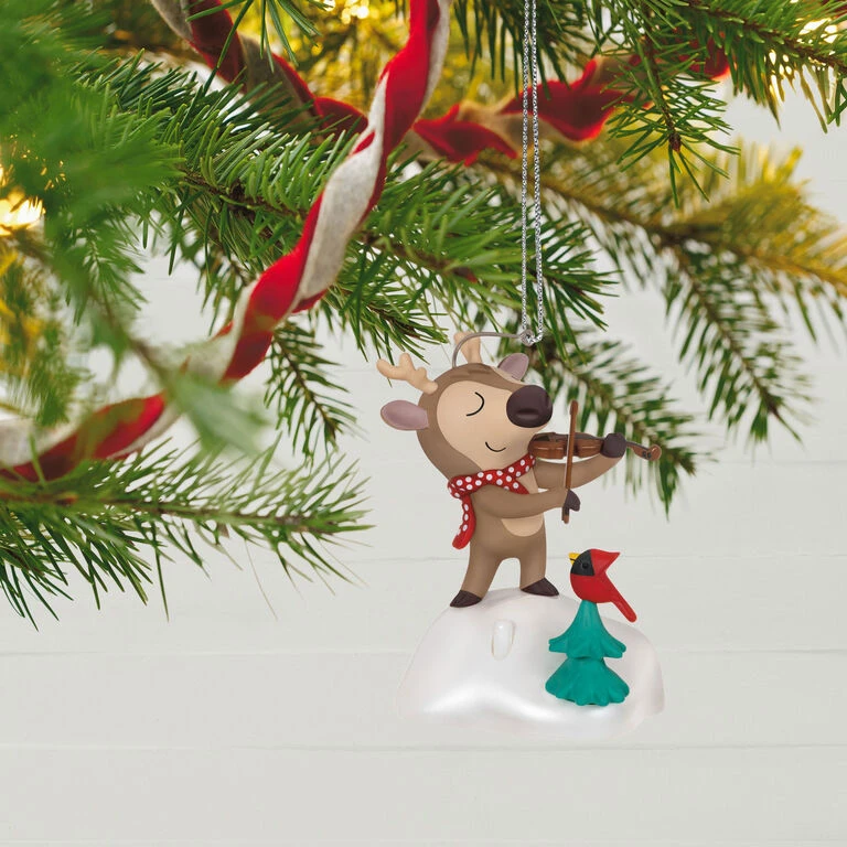 Hallmark Festive Fiddler Musical Ornament 4 Hallmark Festive Fiddler Musical Ornament - Image 2