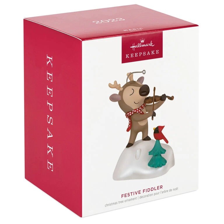 Hallmark Festive Fiddler Musical Ornament 6 Hallmark Festive Fiddler Musical Ornament - Image 4