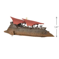 Hallmark Star Wars: Return Of The Jedi™ Jabba's Sail Barge, The Khetanna™ Ornament With Sound 10 Hallmark Star Wars: Return Of The Jedi™ Jabba's Sail Barge, The Khetanna™ Ornament With Sound -Hallmark Store Return of Jedi Jabbas Barge Keepsake Ornament 3799QXI7109 03