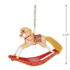 Hallmark 50 Years Of Memories Rocking Horse Special Edition Porcelain Ornament 10 Hallmark 50 Years Of Memories Rocking Horse Special Edition Porcelain Ornament -Hallmark Store Rocking Horse 50 Years Keepsake Ornament 2599QGO2507 03
