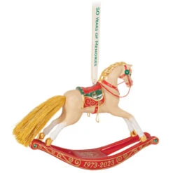 Hallmark 50 Years Of Memories Rocking Horse Special Edition Porcelain Ornament 13 Hallmark 50 Years Of Memories Rocking Horse Special Edition Porcelain Ornament -Hallmark Store Rocking Horse 50 Years Keepsake Ornament 2599QGO2507 06