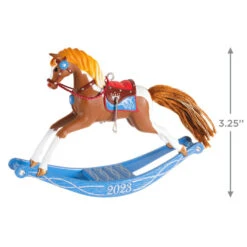 Hallmark Rocking Horse Memories 2023 Ornament -Hallmark Store Rocking Horse Keepsake Ornament 1799QXR8089 03