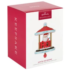 Hallmark Santa-Go-Round Ornament 11 Hallmark Santa-Go-Round Ornament -Hallmark Store Santa Carousel Keepsake Ornament 2299QGO2647 04