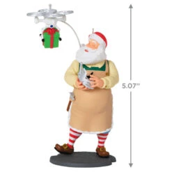 Hallmark Toymaker Santa Ornament 10 Hallmark Toymaker Santa Ornament -Hallmark Store Santa With Drone Keepsake Ornament 1999QXR8047 03