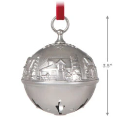 Hallmark Ring In The Season Metal Bell Ornament -Hallmark Store Silver Jingle Bell Keepsake Ornament 2699QXR8139 03