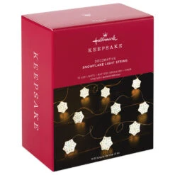 Hallmark Snowflake 10-Light Christmas String Lights, 10' -Hallmark Store Snowflakes Keepsake Christmas Light String 1QSB6297 04